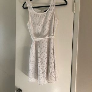 Eyelet tank dress
